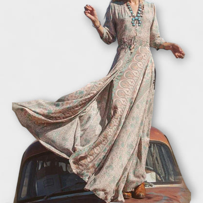 Relaksująca boho maxi sukienka