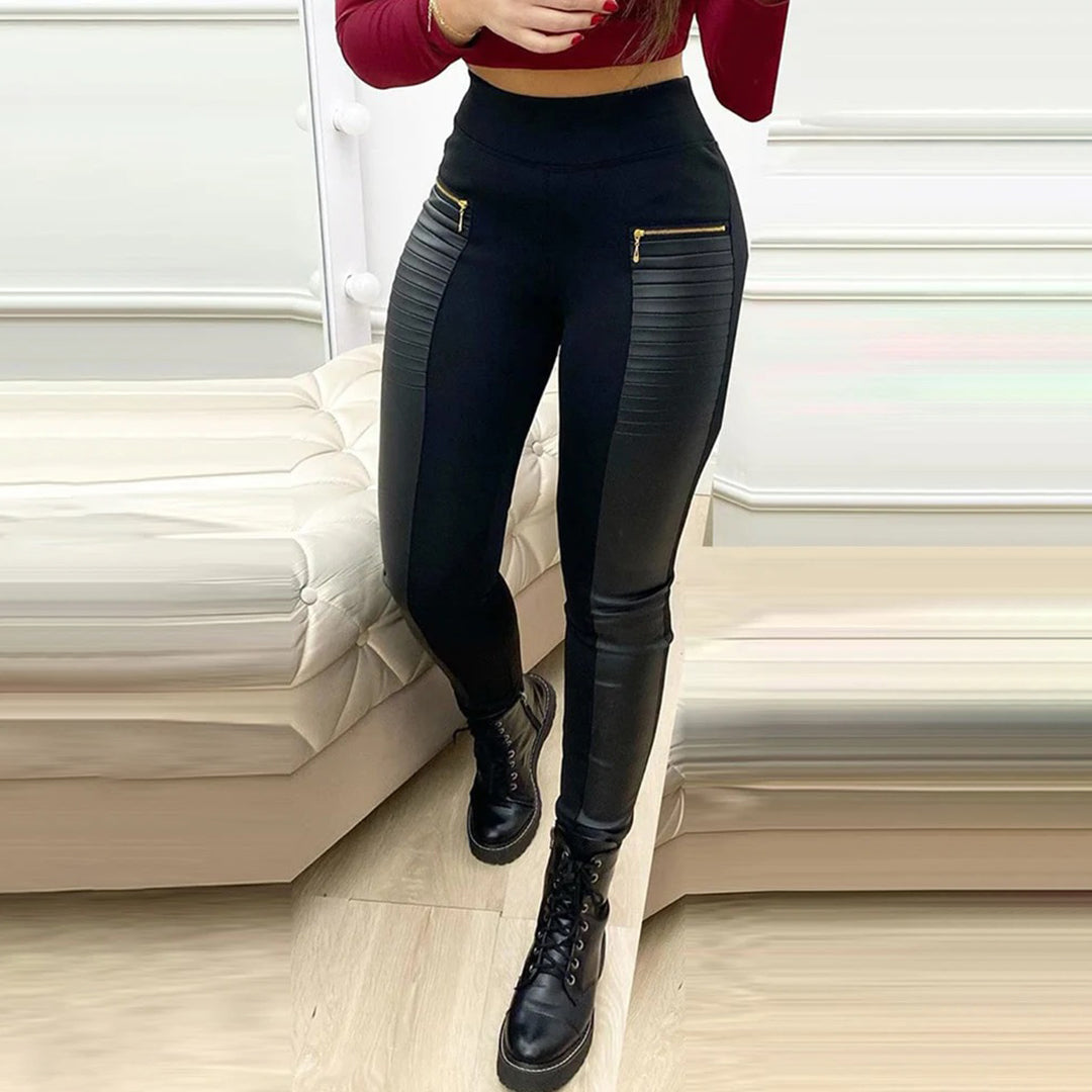 Lia - Stylowe spodnie z wysokim stanem