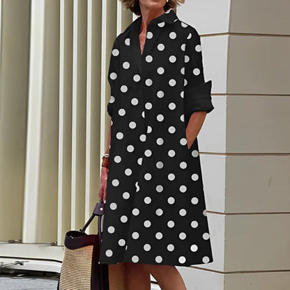 Charlotte - Sukienka z eleganckimi długimi rękawami.