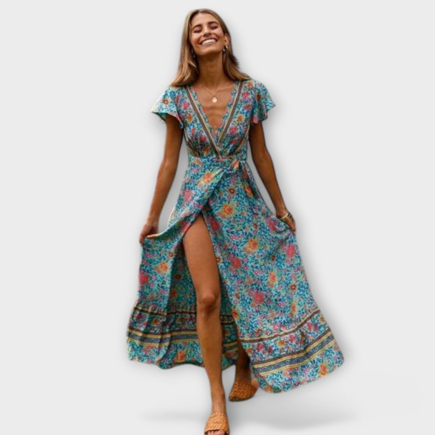 Boho Maxi Sukienka