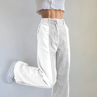 Sandra | Vintage patchwork korduroy damskie spodnie