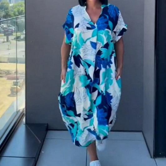 Elwira Długa Casual Sukienka Boho