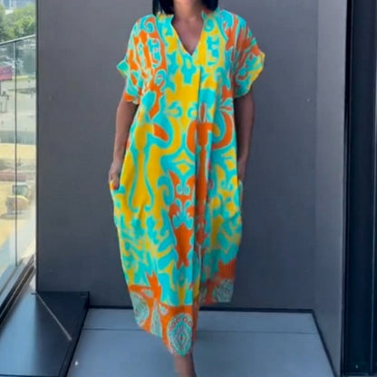 Elwira Długa Casual Sukienka Boho