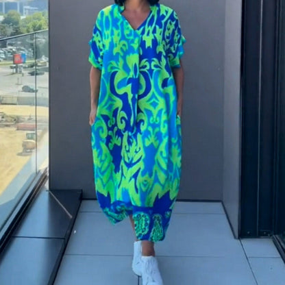 Elwira Długa Casual Sukienka Boho