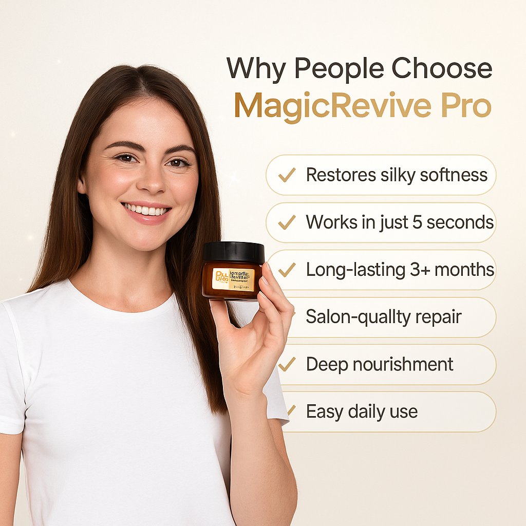MagicRevive - Przekształć Zniszczone Włosy w Jedwabistą Perfekcję w 5 Sekund