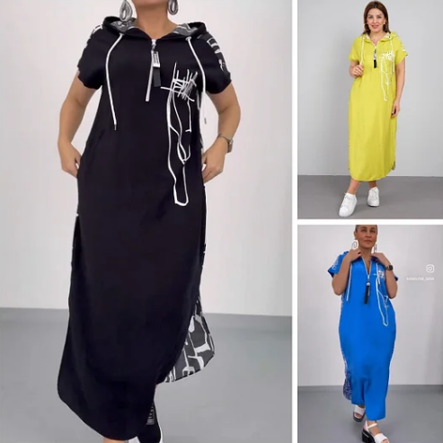 Długa Stylowa Sukienka