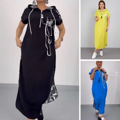 Długa Stylowa Sukienka