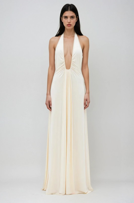 Valeria | Suknia Maxi z Cupro