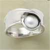 Pierścionek Retro Inlay Pearl