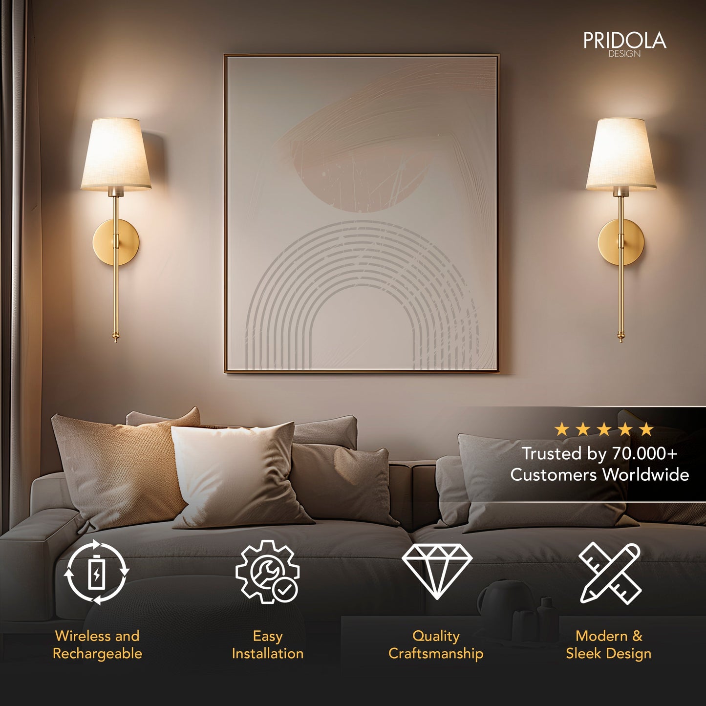 LuxeGlow Kinkiet - Przekształć Każde Pomieszczenie w Designerski Element w Kilka Minut