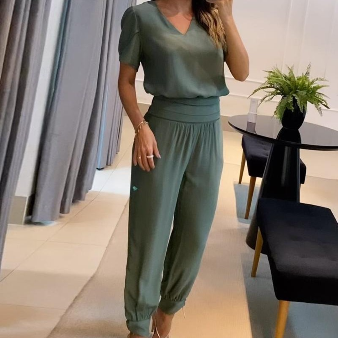 Lauren | Stylowy drukowany kombinezon