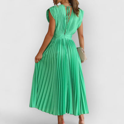 Vivica | Sukienka maxi premium z weluru