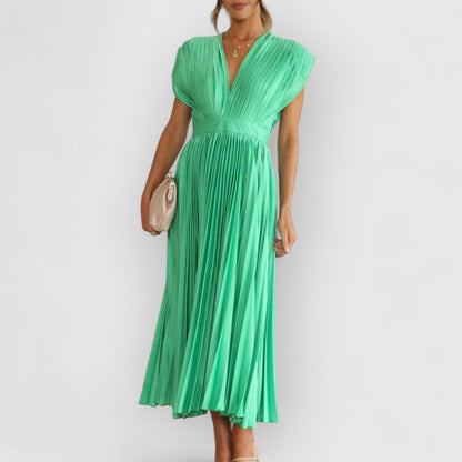 Vivica | Sukienka maxi premium z weluru