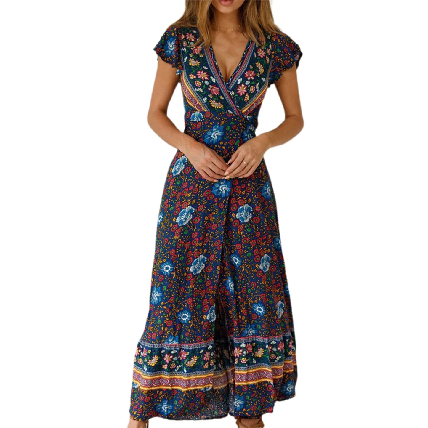 Eliza™ | Elegancka sukienka maxi w kropki