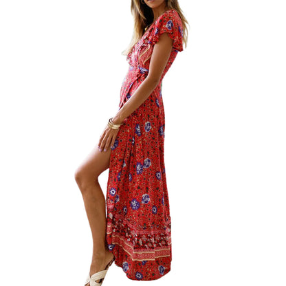 Eliza™ | Elegancka sukienka maxi w kropki