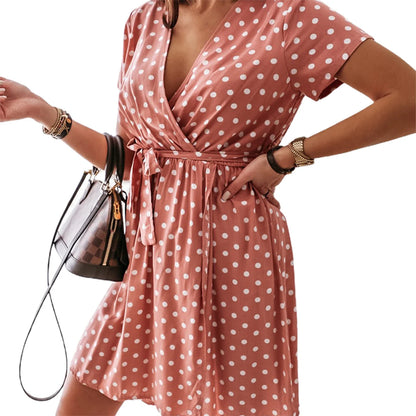 Eliza™ | Elegancka sukienka maxi w kropki
