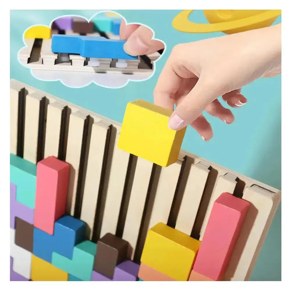 Gra w układanie drewna – Relaks i trening koncentracji