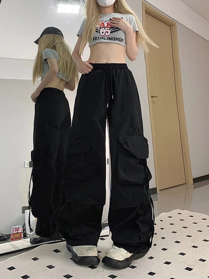 Samantha - Spodnie cargo w stylu streetwear