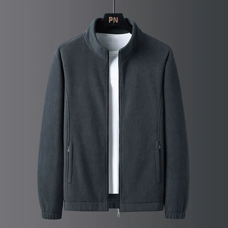 Kurtka męska – regularny krój – kołnierz stójka – zamek błyskawiczny na całej długości – gumka – kieszenie