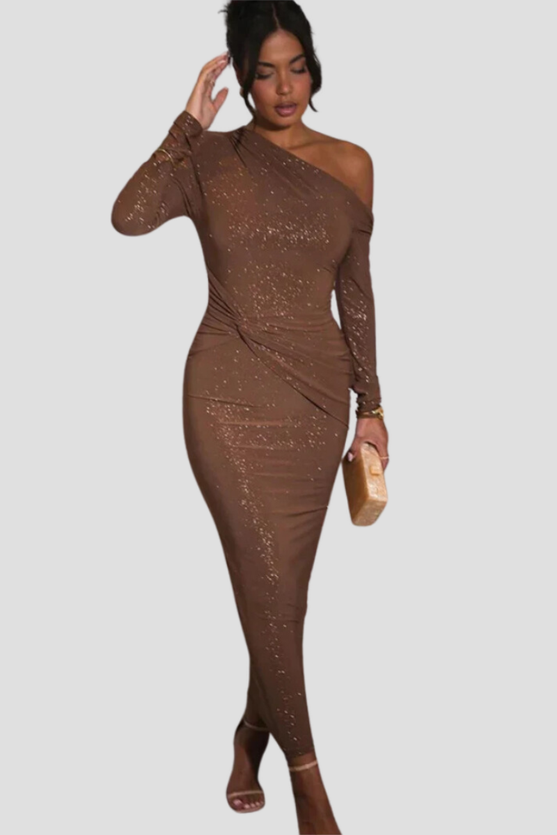 Lieke™ | Sukienka Maxi z Brokatem