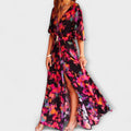 Sabrina - Długa Letnia Sukienka w Stylu Boho