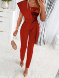 Monroe - Bodycon kombinezon z cekinami