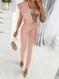 Monroe - Bodycon kombinezon z cekinami