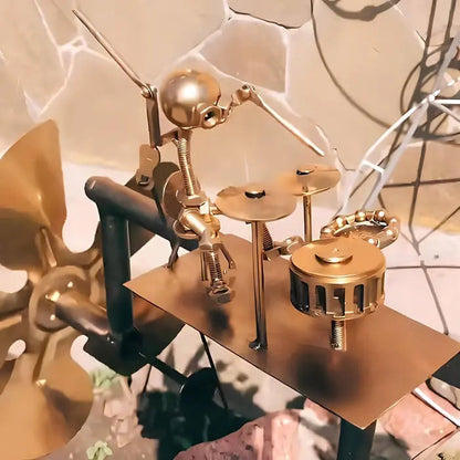 RockBeater Pro™ - Ręcznie Wykonany Bębniarz Ogrodowy, Który Nigdy Nie Przestaje Grać