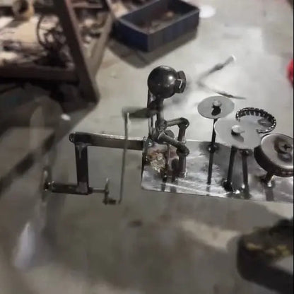 RockBeater Pro - Ręcznie robiony perkusista ogrodowy, który nigdy nie przestaje grać