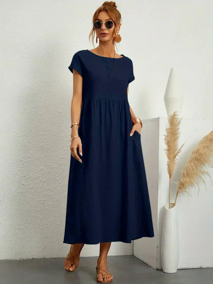 Natalia | Zrelaksowana sukienka midi