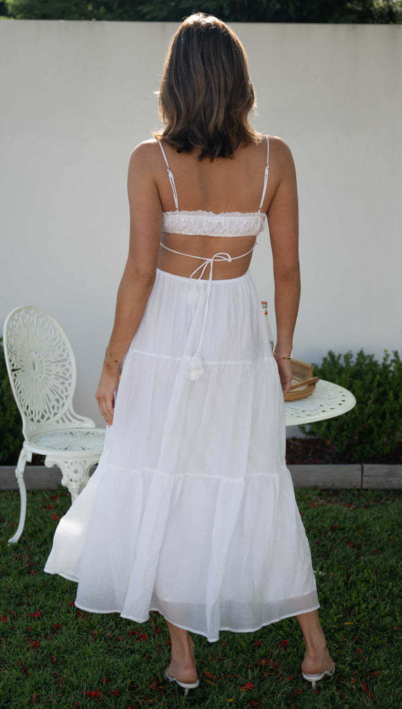 Sukienka bez rękawów z dekoltem w serek w jednolitym kolorze i dużym rozkloszowaniu