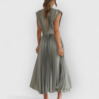 Vivica | Sukienka maxi premium z weluru