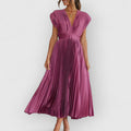 Vivica | Sukienka maxi premium z weluru