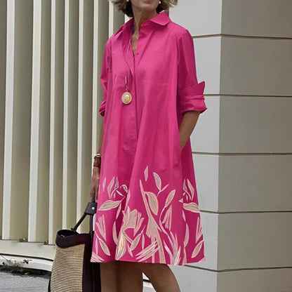 Charlotte - Sukienka z eleganckimi długimi rękawami.