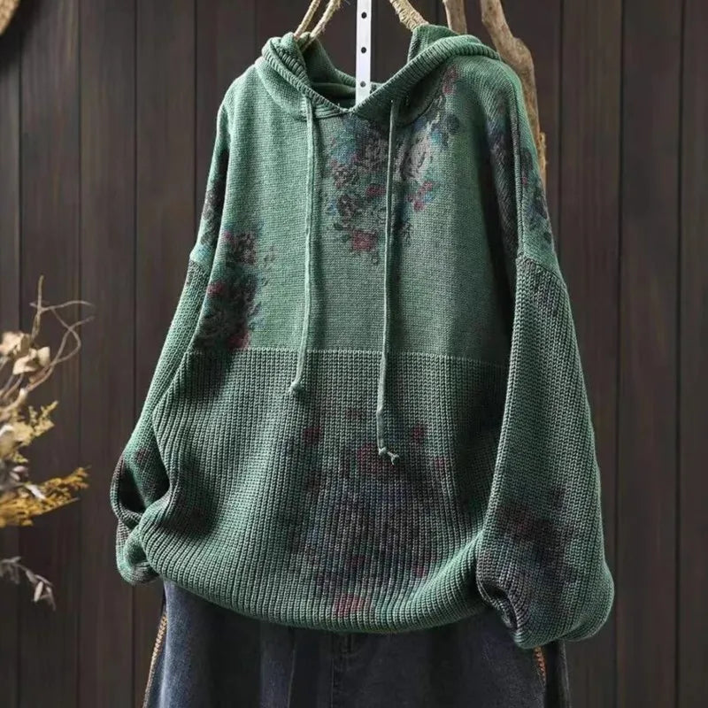 Thea | Miękka Dziana Bluza z Kapturem