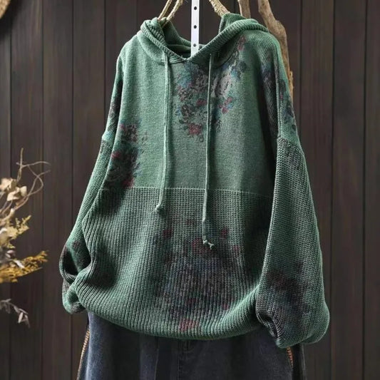 Thea | Miękka Dziana Bluza z Kapturem