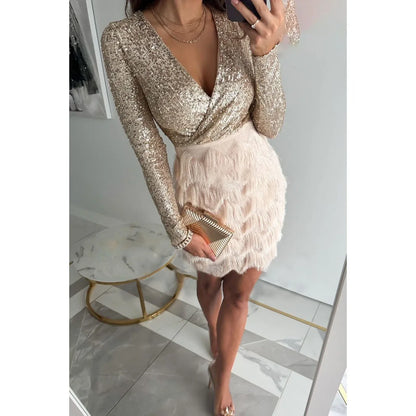 Lena™ | Błyszcząca Sukienka Bodycon