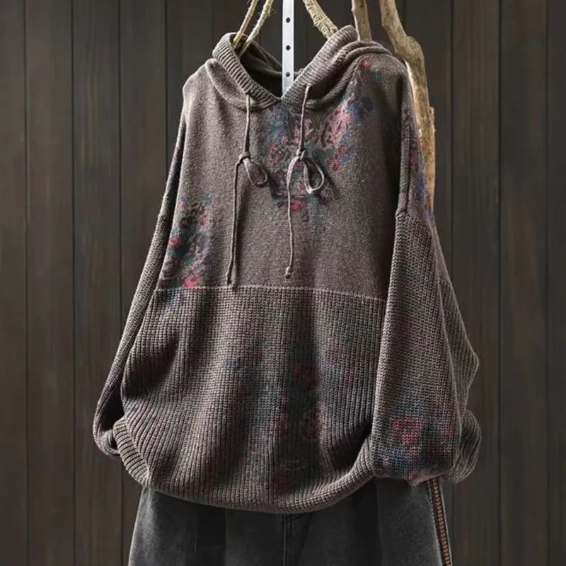 Thea | Miękka Dziana Bluza z Kapturem