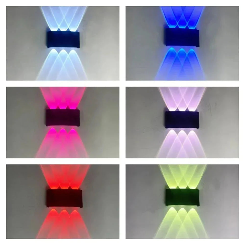 RGB Lampa Solarno-Wallowa na Taras i Fasady z Oświetleniem 4-Stronnym i Wyborem Kolorów