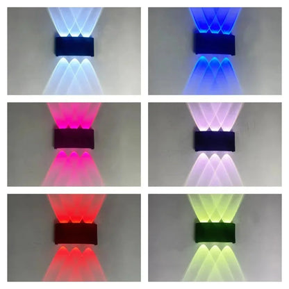 RGB Lampa Solarno-Wallowa na Taras i Fasady z Oświetleniem 4-Stronnym i Wyborem Kolorów