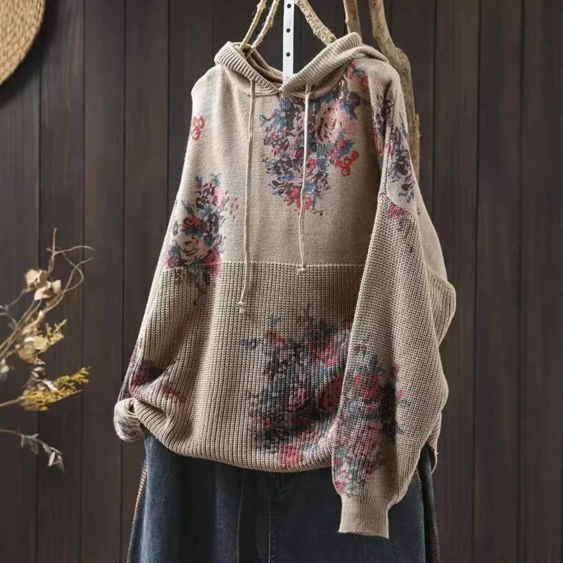 Thea | Miękka Dziana Bluza z Kapturem