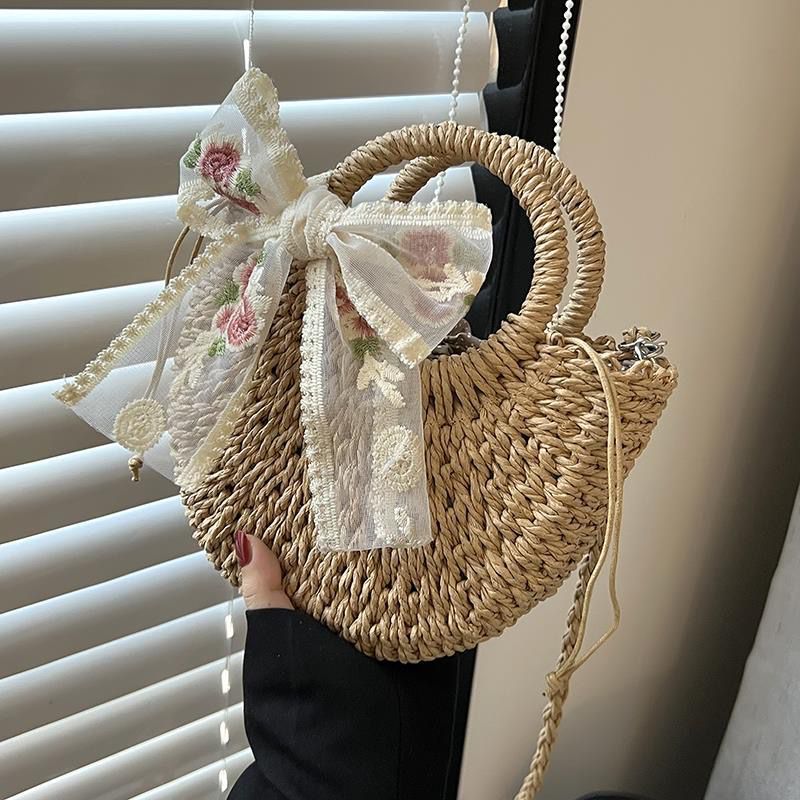 Vardi Dante™ Romy Rieten Torba na Ramię | Letnia i elegancka torba dla kobiet