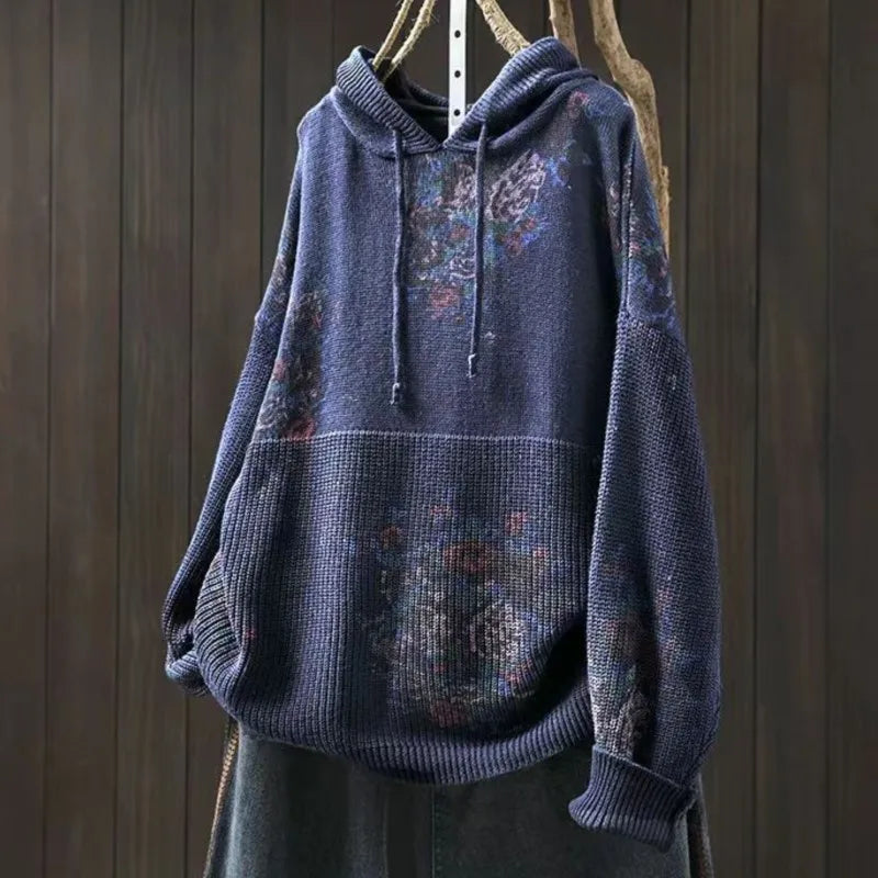 Thea | Miękka Dziana Bluza z Kapturem