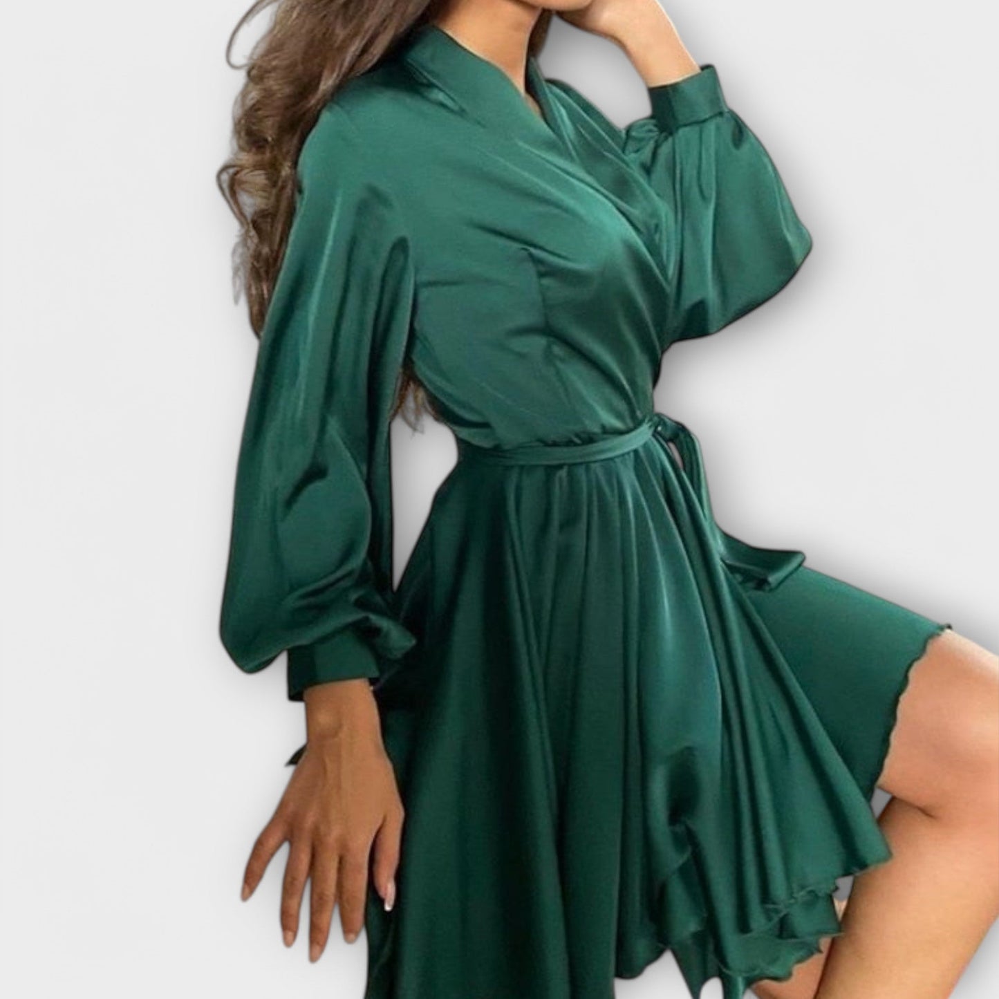 Sascha - Elegancka Satynowa Sukienka