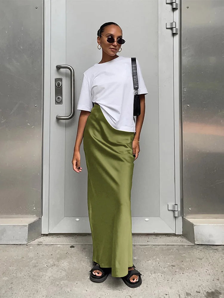 Eva™ | Elegancka spódnica w stylu satynowym
