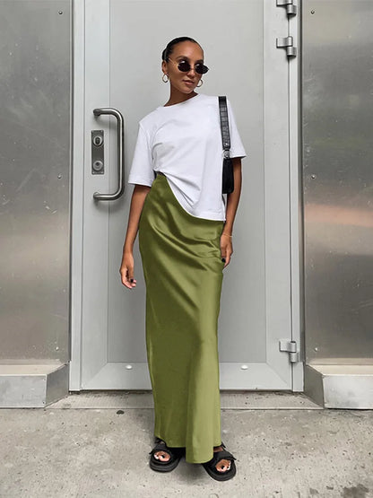 Eva™ | Elegancka spódnica w stylu satynowym