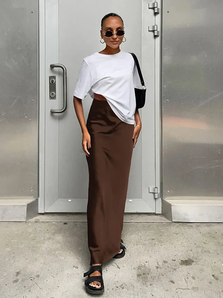 Eva™ | Elegancka spódnica w stylu satynowym