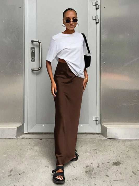 Eva™ | Elegancka spódnica w stylu satynowym