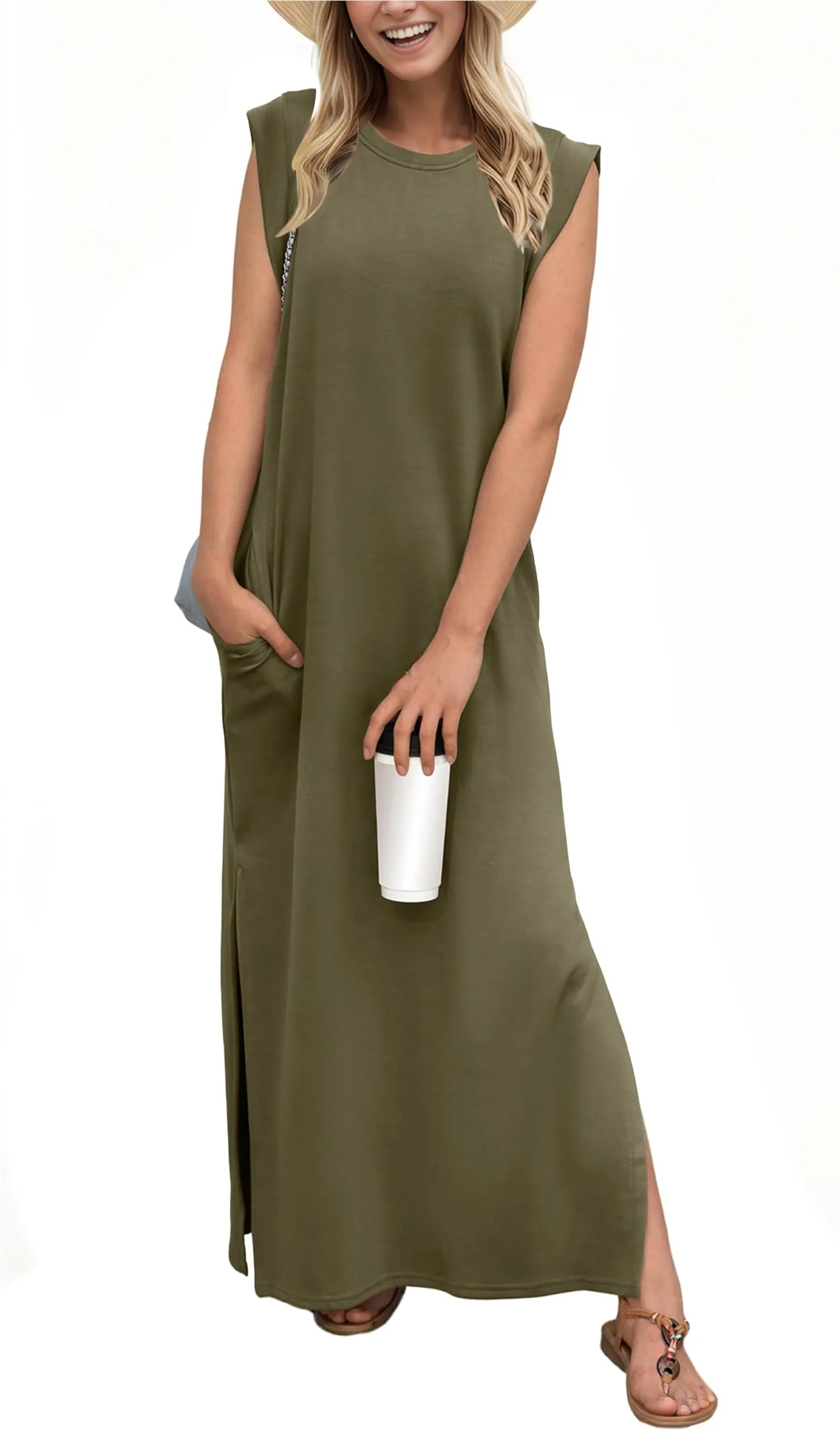 Sukienka Maxi Denise Casual Loose Split Wrinkle-Free