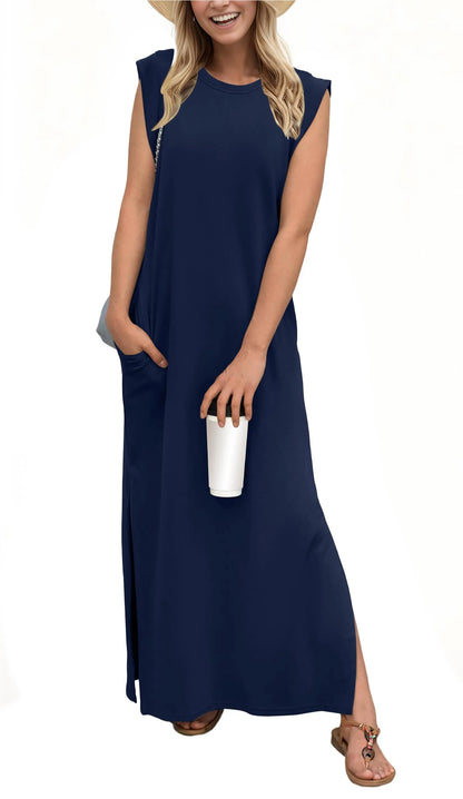 Sukienka Maxi Denise Casual Loose Split Wrinkle-Free